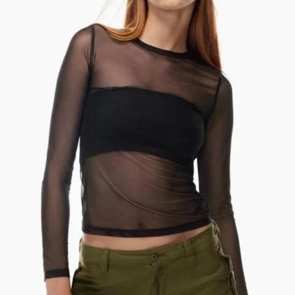 Aritzia TNA Brooklyn Mesh Top